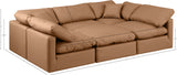 Indulge Luxurious Modular Sectional Sofa with Overstuffed Cushions for Ultimate Comfort and Style