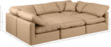 Indulge Luxurious Modular Sectional Sofa with Overstuffed Cushions for Ultimate Comfort and Style