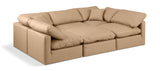 Indulge Luxurious Modular Sectional Sofa with Overstuffed Cushions for Ultimate Comfort and Style