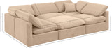 Indulge Luxurious Modular Sectional Sofa with Overstuffed Cushions for Ultimate Comfort and Style