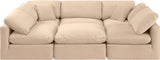 Indulge Luxurious Modular Sectional Sofa with Overstuffed Cushions for Ultimate Comfort and Style