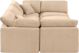 Indulge Luxurious Modular Sectional Sofa with Overstuffed Cushions for Ultimate Comfort and Style