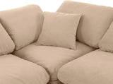 Indulge Luxurious Modular Sectional Sofa with Overstuffed Cushions for Ultimate Comfort and Style