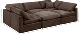 Indulge Luxurious Modular Sectional Sofa with Overstuffed Cushions for Ultimate Comfort and Style