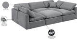 Indulge Luxurious Modular Sectional Sofa with Overstuffed Cushions for Ultimate Comfort and Style