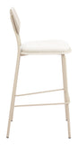 Zeal Barstool (Set of 4) Light Gray & Beige