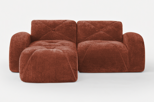 MYLO 80" Loveseat with 1 Ottoman