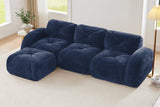 MYLO 110" 3-Seater Sofa with 1 Ottoman