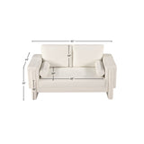 Madeline 65" Chenille Fabric Upholstered Loveseat