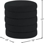 Aphia Boucle Fabric Upholstered Stool