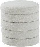 Aphia Boucle Fabric Upholstered Stool