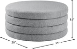 Aphia Boucle Fabric Upholstered Ottoman