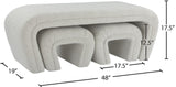 Odelia Contemporary Nesting Bench Set - Stylish Space-Saving Solution for Modern Living Spaces