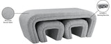 Odelia Contemporary Nesting Bench Set - Stylish Space-Saving Solution for Modern Living Spaces