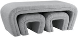 Odelia Contemporary Nesting Bench Set - Stylish Space-Saving Solution for Modern Living Spaces