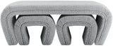 Odelia Contemporary Nesting Bench Set - Stylish Space-Saving Solution for Modern Living Spaces