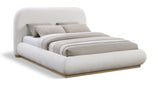 Vaughn - Chenille Bed With Natural Base
