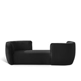 Hilton Boucle Fabric Chaise Lounge - Stylish Contemporary Seating for Cozy Living Spaces