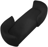 Hilton Boucle Fabric Chaise Lounge - Stylish Contemporary Seating for Cozy Living Spaces