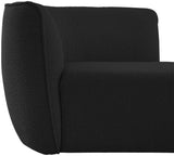 Hilton Boucle Fabric Chaise Lounge - Stylish Contemporary Seating for Cozy Living Spaces