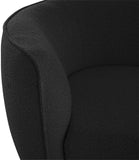 Hilton Boucle Fabric Chaise Lounge - Stylish Contemporary Seating for Cozy Living Spaces