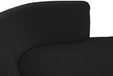 Hilton Boucle Fabric Chaise Lounge - Stylish Contemporary Seating for Cozy Living Spaces