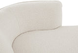 Hilton Boucle Fabric Chaise Lounge - Stylish Contemporary Seating for Cozy Living Spaces