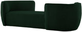 Hilton Boucle Fabric Chaise Lounge - Stylish Contemporary Seating for Cozy Living Spaces