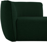 Hilton Boucle Fabric Chaise Lounge - Stylish Contemporary Seating for Cozy Living Spaces