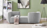 Hilton Boucle Fabric Chaise Lounge - Stylish Contemporary Seating for Cozy Living Spaces