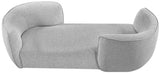 Hilton Boucle Fabric Chaise Lounge - Stylish Contemporary Seating for Cozy Living Spaces