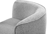 Hilton Boucle Fabric Chaise Lounge - Stylish Contemporary Seating for Cozy Living Spaces