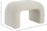 Niagara Contemporary Boucle Fabric Bench – Elegant Seating for Modern Spaces and Stylish Decor