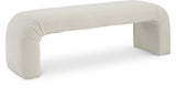 Niagara Contemporary Boucle Fabric Bench – Elegant Seating for Modern Spaces and Stylish Decor