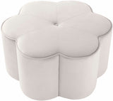 Daisy Velvet Upholstered Ottoman