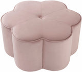 Daisy Velvet Upholstered Ottoman