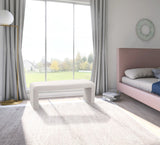 Minimalist Velvet Bench - Contemporary Stylish Seating for Mudroom, Bedroom, or Game Night Fun