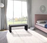 Minimalist Velvet Bench - Contemporary Stylish Seating for Mudroom, Bedroom, or Game Night Fun