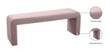 Minimalist Velvet Bench - Contemporary Stylish Seating for Mudroom, Bedroom, or Game Night Fun