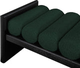 Waverly Contemporary Bench with Solid Wood Frame and Stylish Cushion Rolls for Modern Living Spaces
