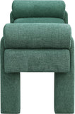 Stefano Bench - Chic Art Deco Polyester Fabric Bench for Cozy Entryway or Bedroom Seating Solution