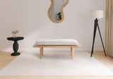 Naya Bench - Elegant Mid-Century Modern Seating for Bedroom, Foyer, or Mudroom with Natural Finish