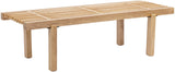 Naya Bench - Elegant Mid-Century Modern Seating for Bedroom, Foyer, or Mudroom with Natural Finish