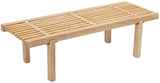Naya Bench - Elegant Mid-Century Modern Seating for Bedroom, Foyer, or Mudroom with Natural Finish