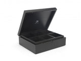 Tea box 6-compartments Bamboo, black