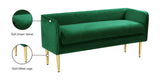 Audrey Contemporary Velvet Bench with Golden Legs – Stylish Seating for Modern Homes and Spaces