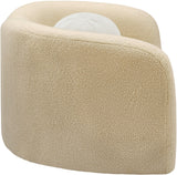 Kali Chair - Cozy Faux Shearling Teddy Fabric Armchair for Ultimate Comfort in Any Room