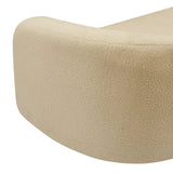 Kali Loveseat - Cozy Faux Shearling Teddy Fabric, Sturdy Eucalyptus Frame, Perfect for Any Room