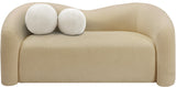 Kali Loveseat - Cozy Faux Shearling Teddy Fabric, Sturdy Eucalyptus Frame, Perfect for Any Room
