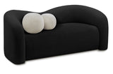 Kali Loveseat - Cozy Faux Shearling Teddy Fabric, Sturdy Eucalyptus Frame, Perfect for Any Room